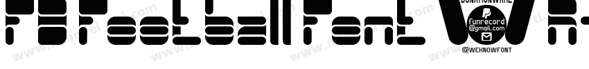 FD Football Font 3 R字体转换